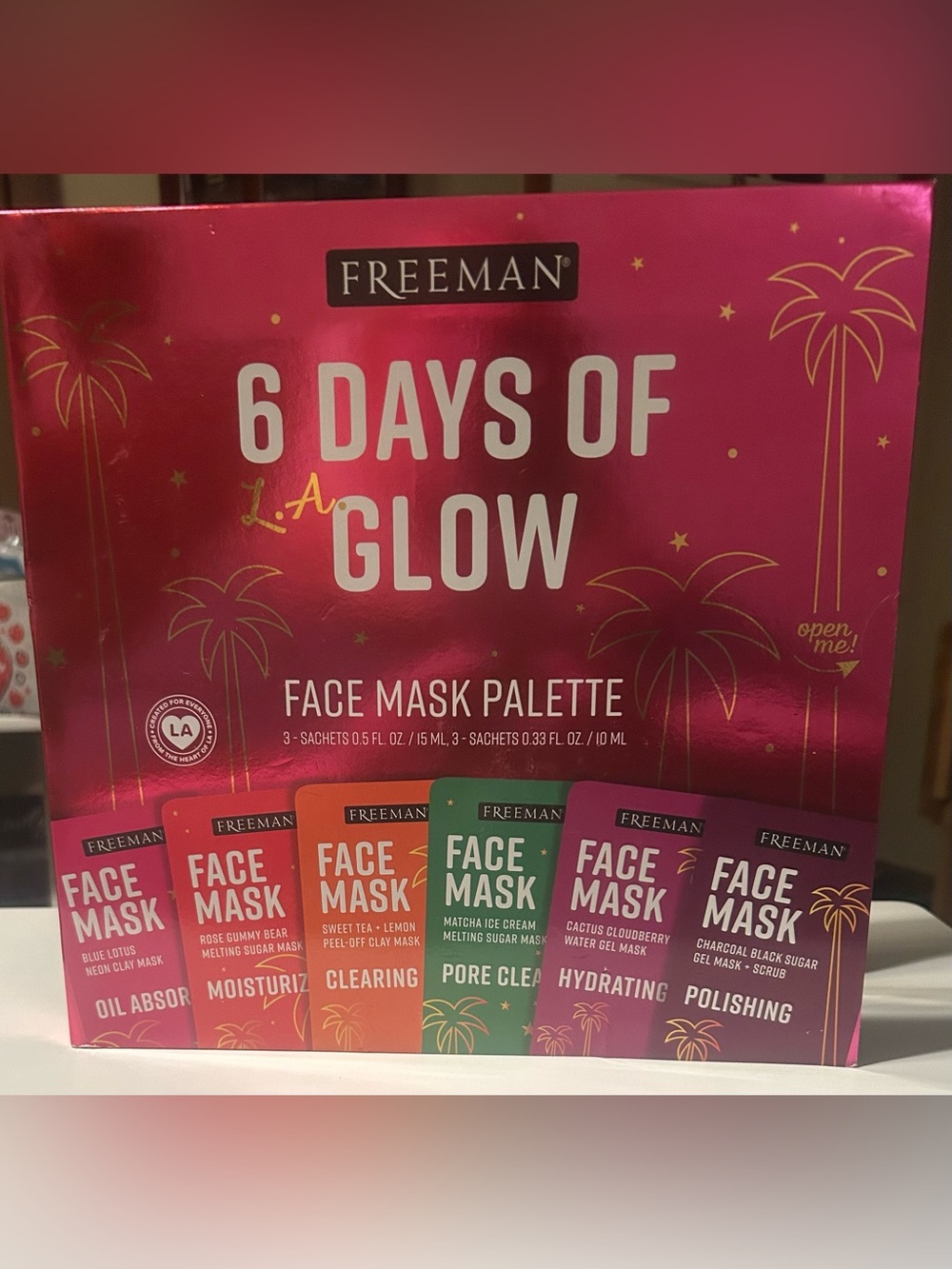 Freeman 6 Days of Glow Face Mask Palette.